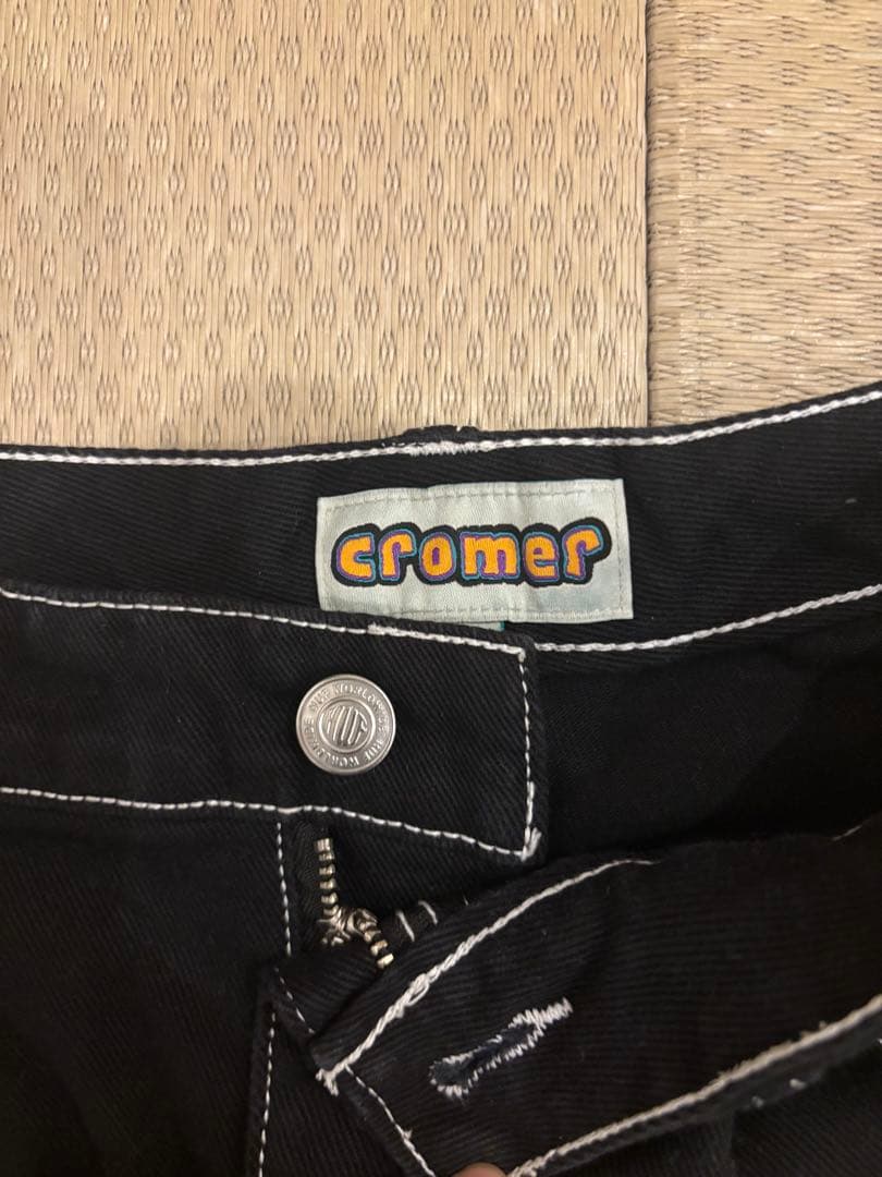 huf ブラックデニム　30