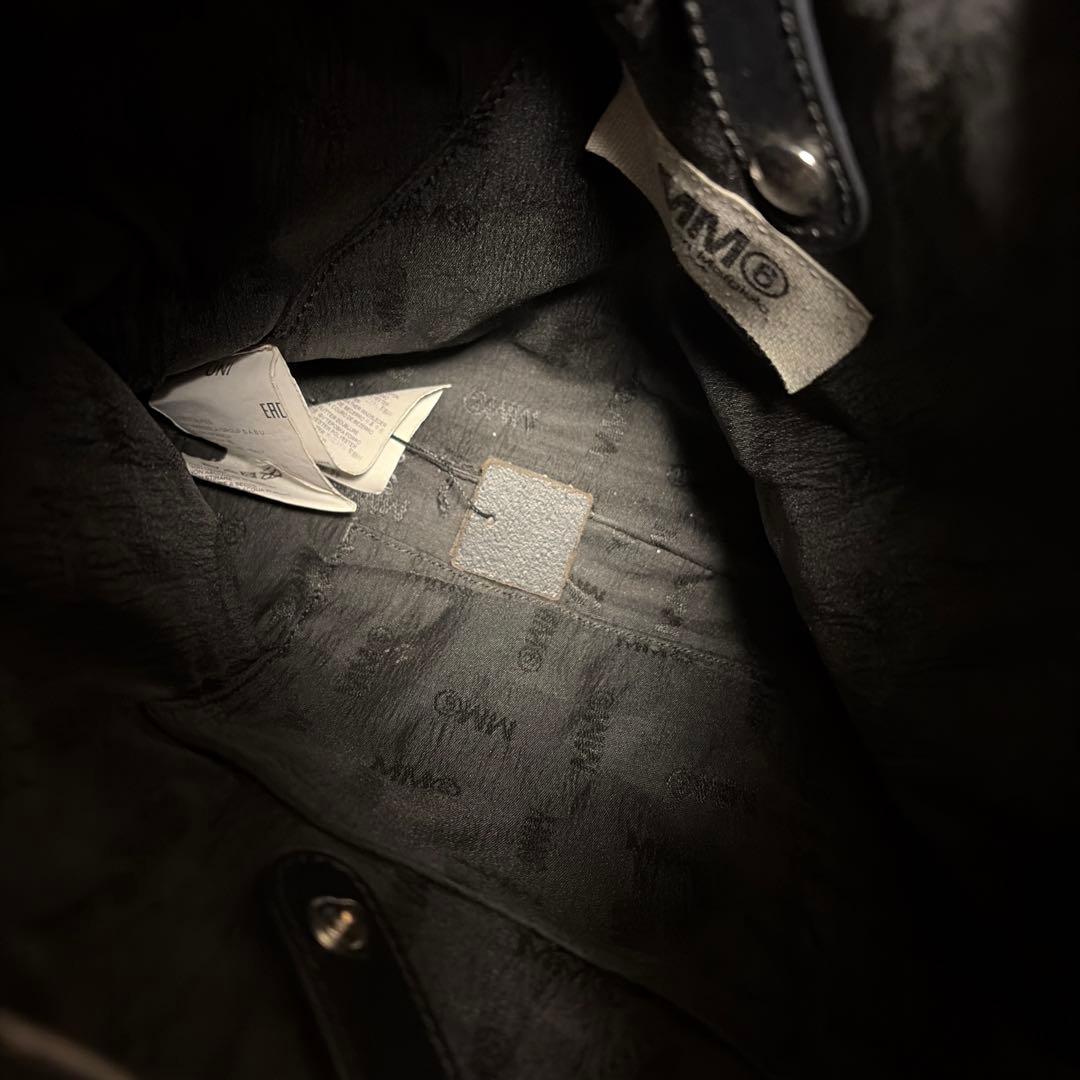 MM6 Maison Margielaブラックレザージャパニーズ