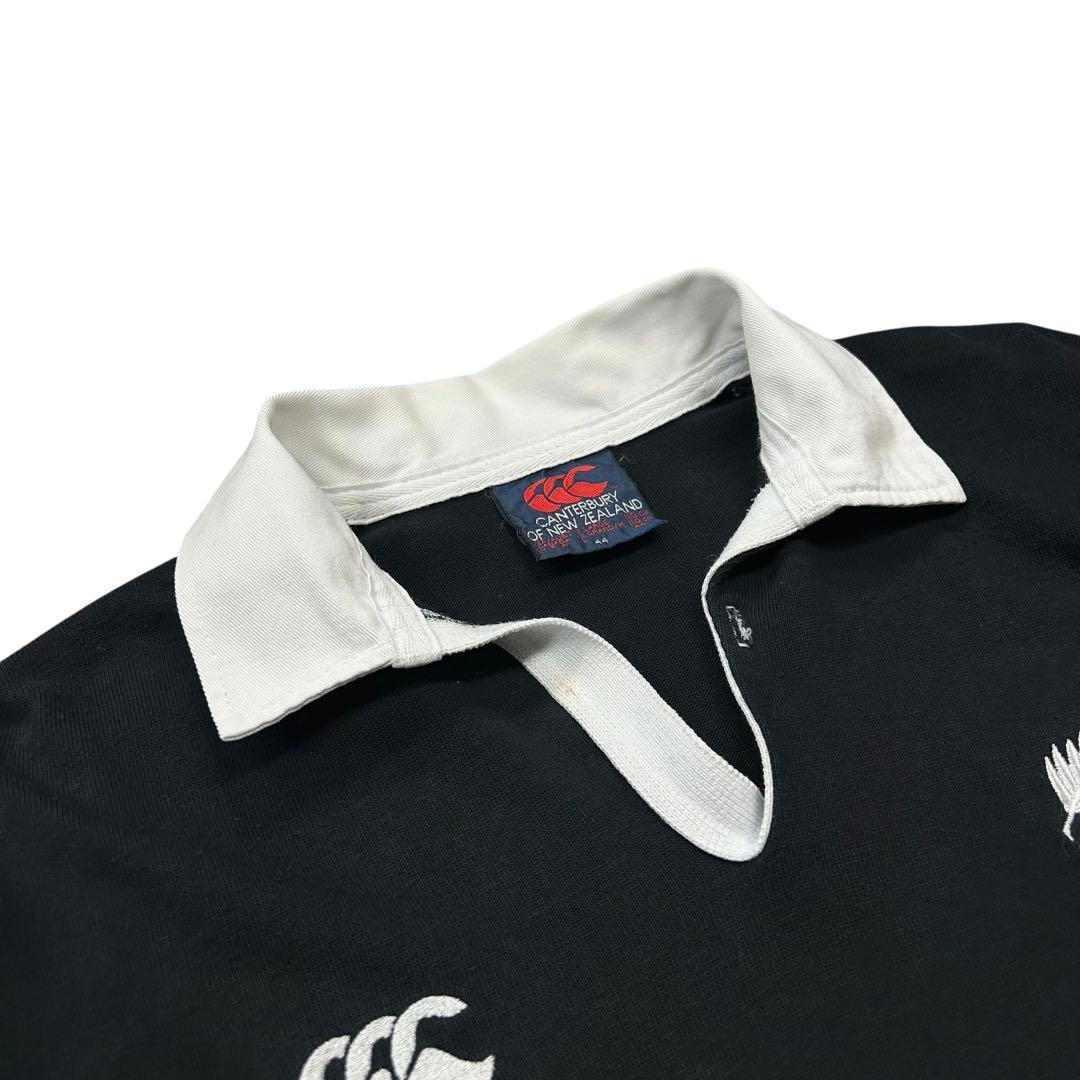 90's ニュージーランド製 CANTERBURY ラガーポロ ラグビージャージ