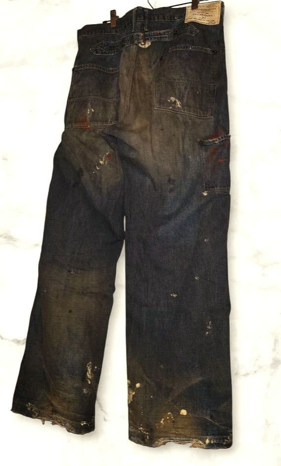 ANACHRONORM ペンキ 加工 32 ビンテージ ペインターパンツ