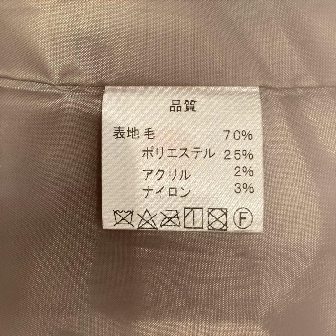 新品　茶色　和装コート　ロング　へちま襟