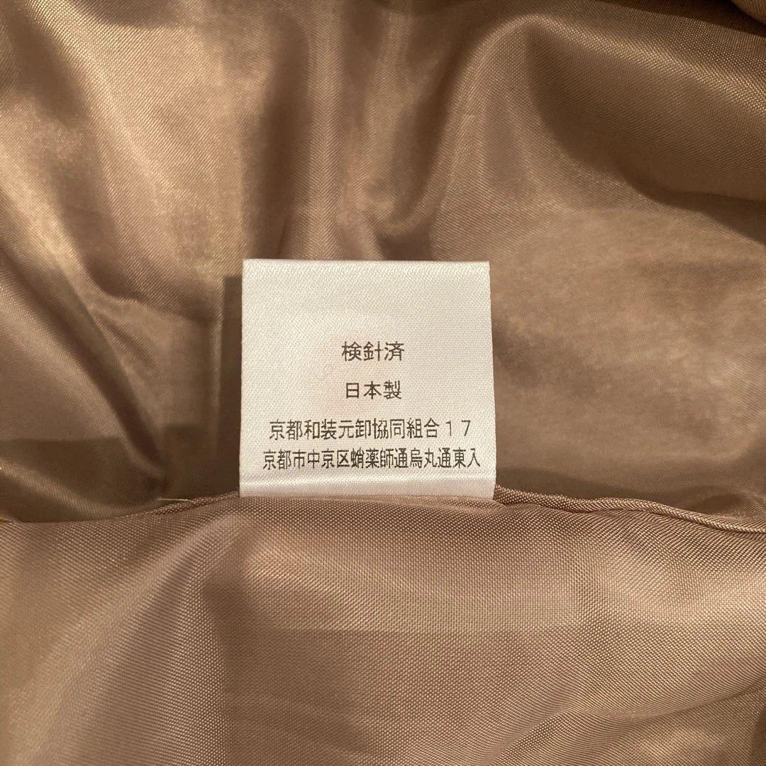 新品　茶色　和装コート　ロング　へちま襟