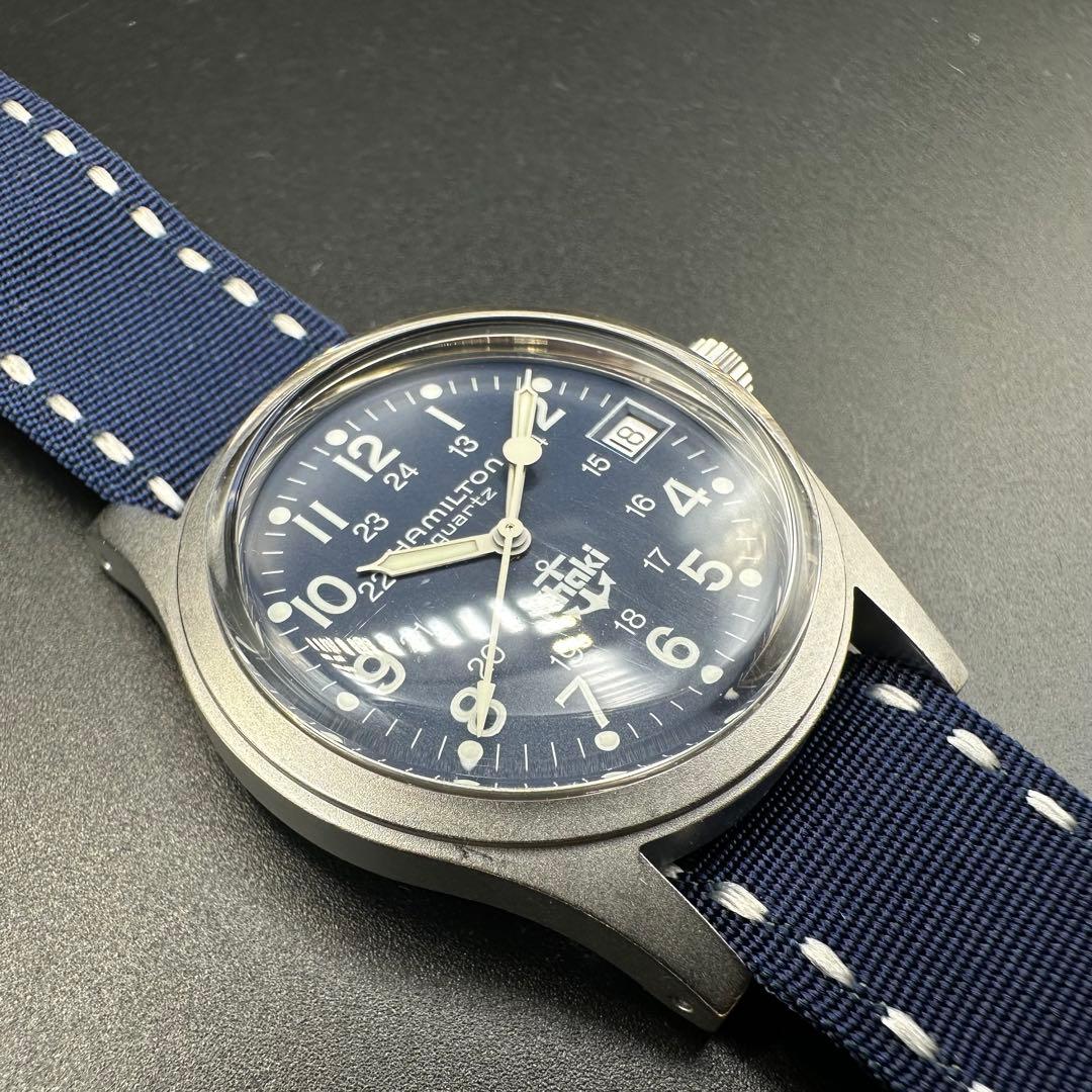 美品】ハミルトン Khaki 9797 ミリタリーウォッチ 錨マーク - メルカリ