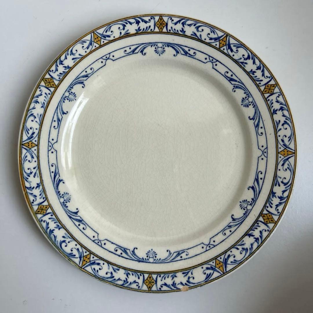 フランスアンティーク クレイユモントロー コルベール デザート皿