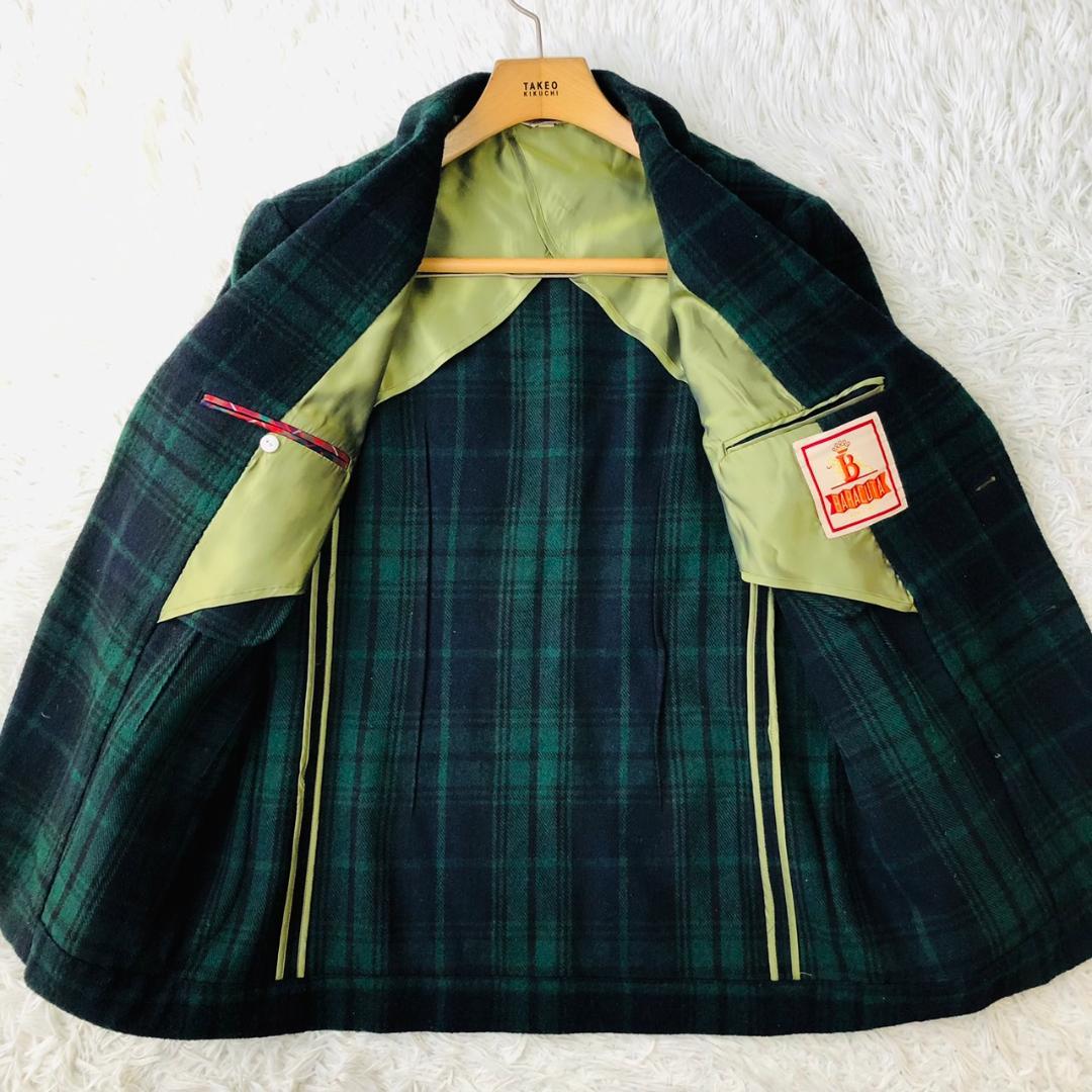 希少】BARACUTA☆テーラードジャケット ブラックウォッチ くるみボタン