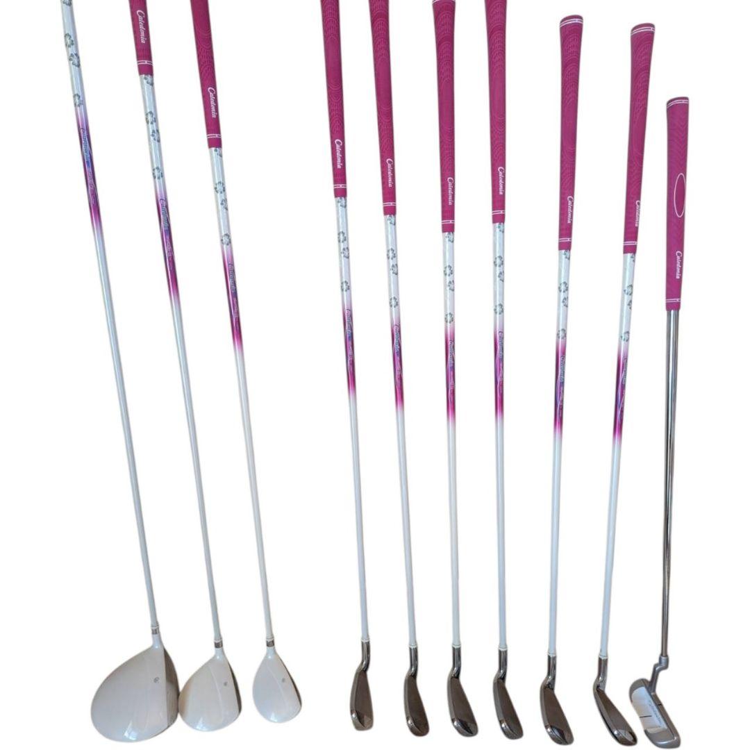 美品 カレドニア レディースゴルフフルセット CL-460α バッグ付き 10本