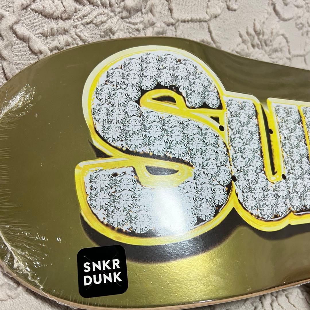 新品未使用/Supreme スケートボードデッキ ゴールド