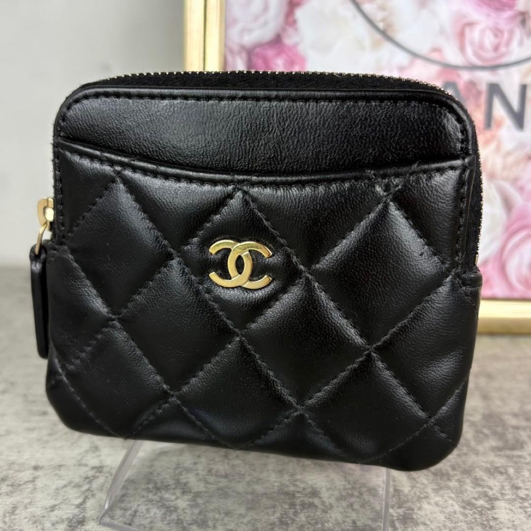 CHANEL ラムスキン マトラッセ コインケース カードケース 財布 - メルカリ