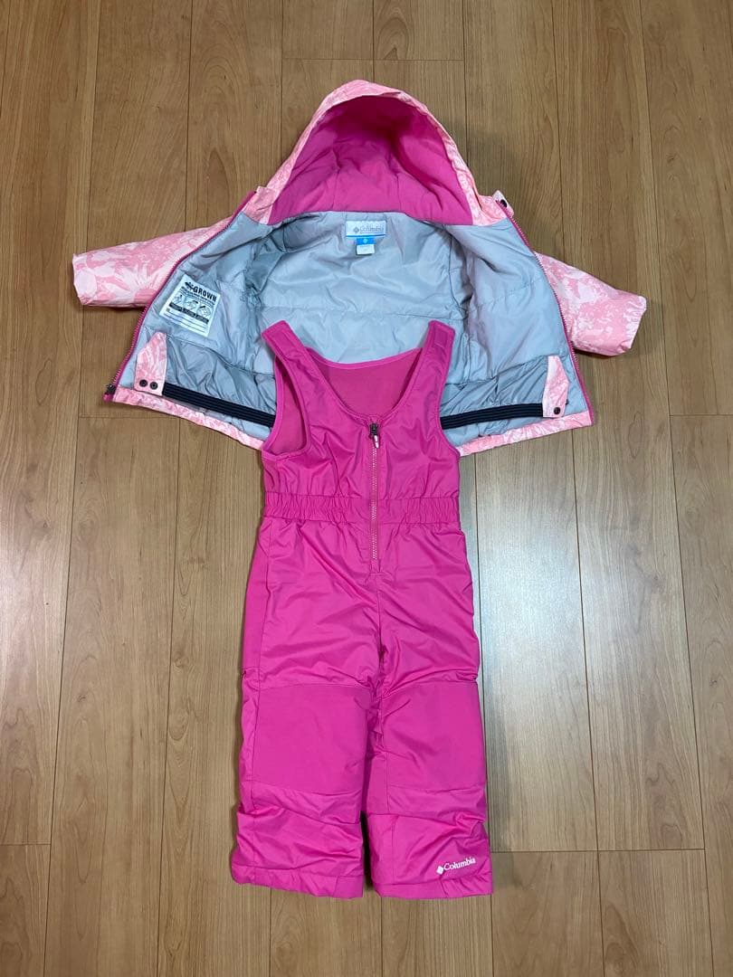 コロンビア100サイズ3T上下セット子供スノーウェア
