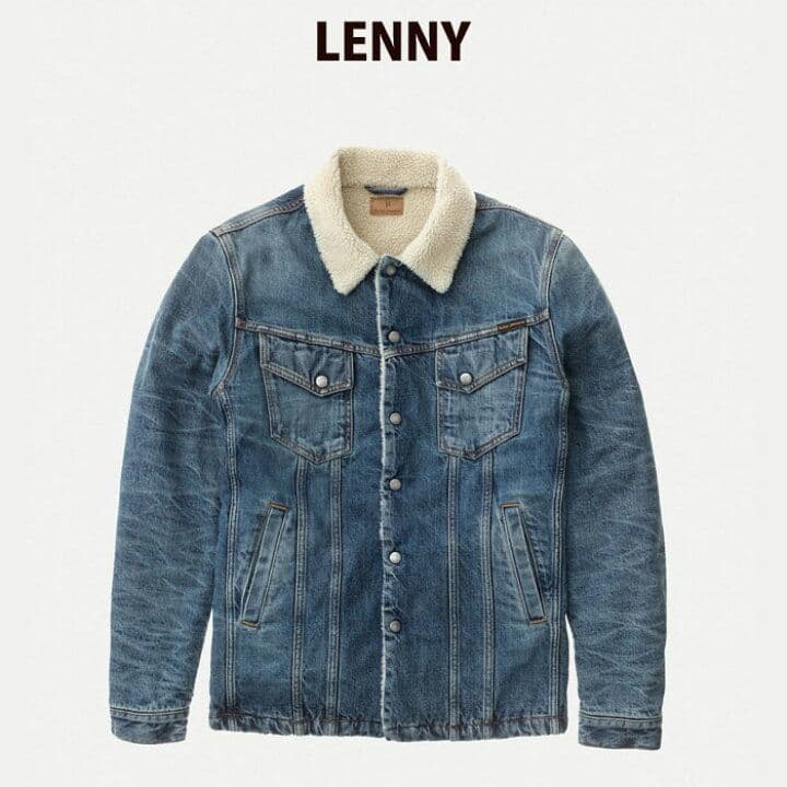 Nudie Jeans ヌーディージーンズ LENNY ボア付 Gジャン