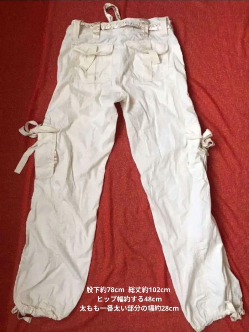 Abercrombie ホワイトカーゴパンツy2k