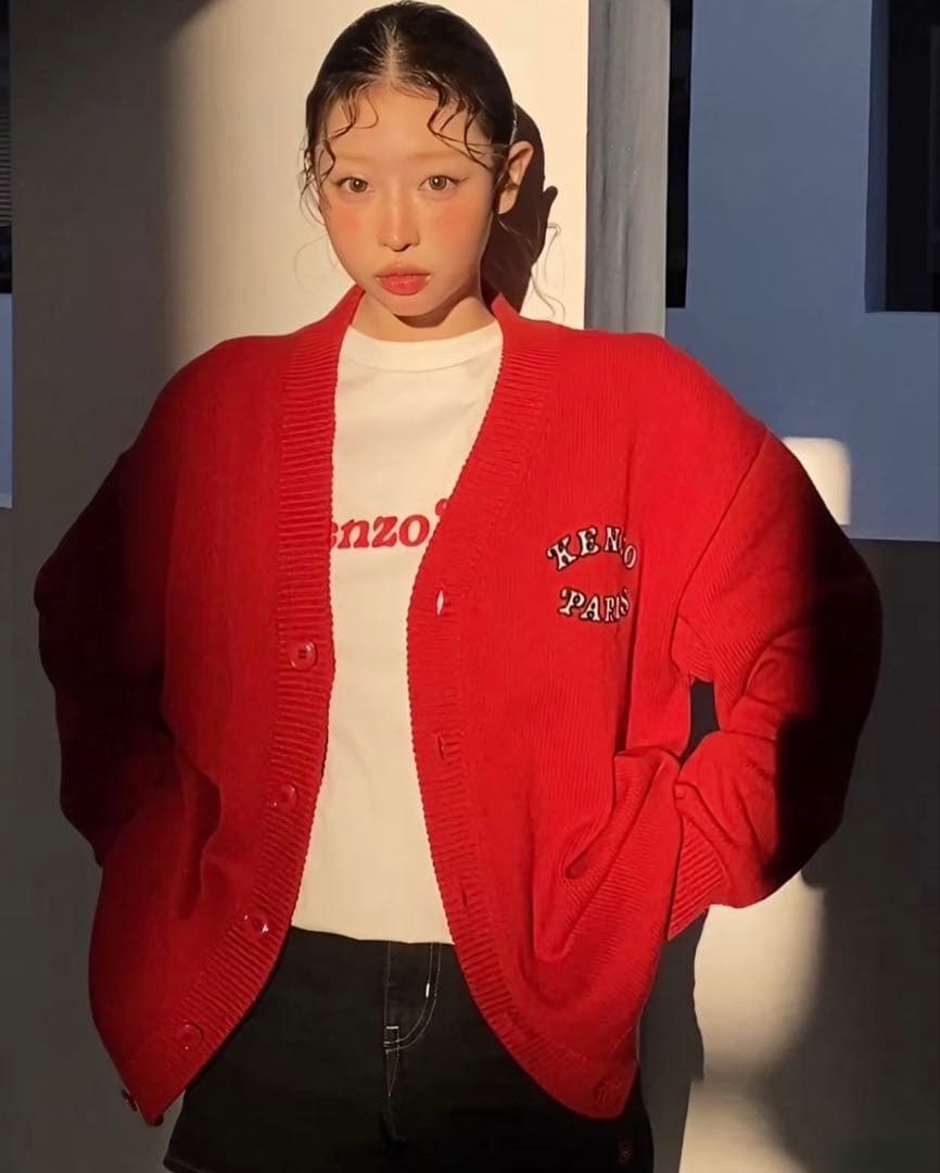 KENZO × VERDY カーディガン HUMAN MADE ガルドン(赤) ヴィン
