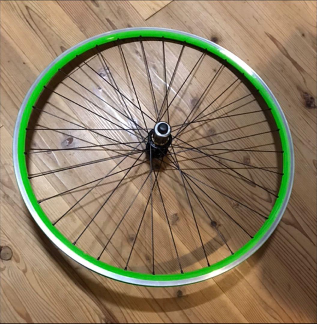 手組みホイール(カンパレコードハブにマビックリムオリジナル塗装700c