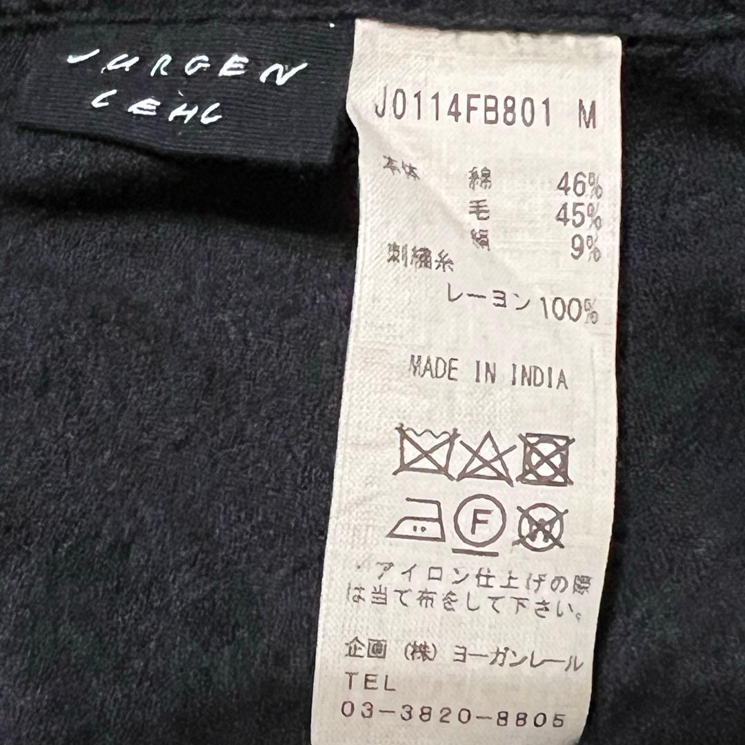 ヨーガンレール（JURGEN LEHL）の長袖刺繍ワンピース　M