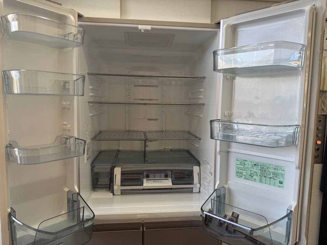 F058 HITACHI 大型冷蔵庫 観音開き 430L 自動製氷