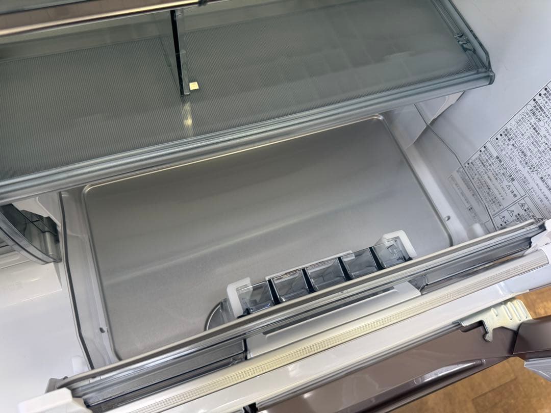 F058 HITACHI 大型冷蔵庫 観音開き 430L 自動製氷