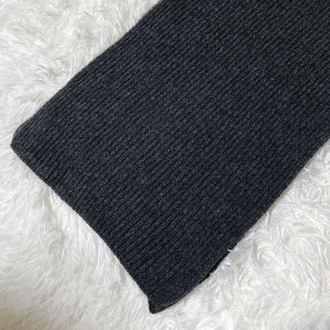 近年モデル⭐️ジョンストンズオブエルガン　リブ　マフラー　ウール　カシミヤ　美品