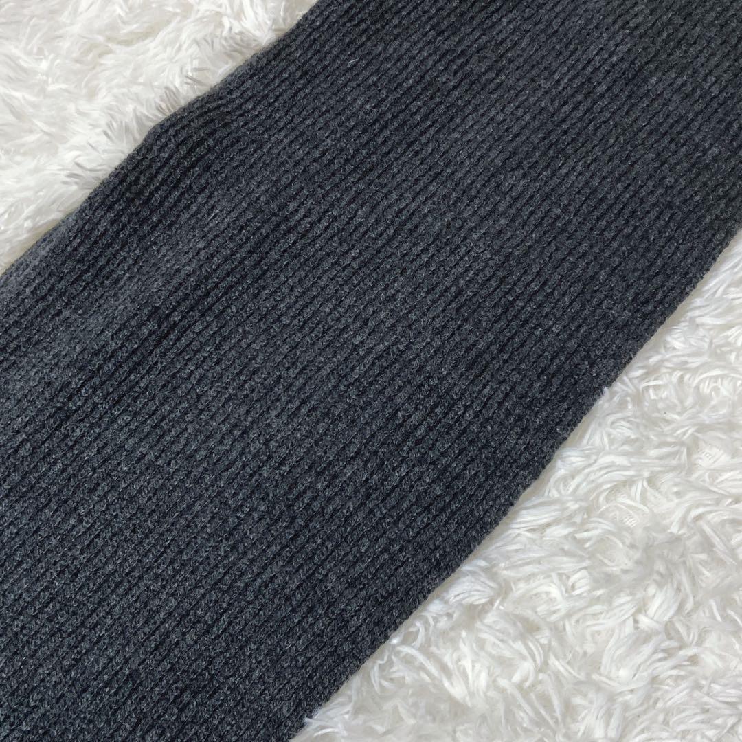 近年モデル⭐️ジョンストンズオブエルガン　リブ　マフラー　ウール　カシミヤ　美品