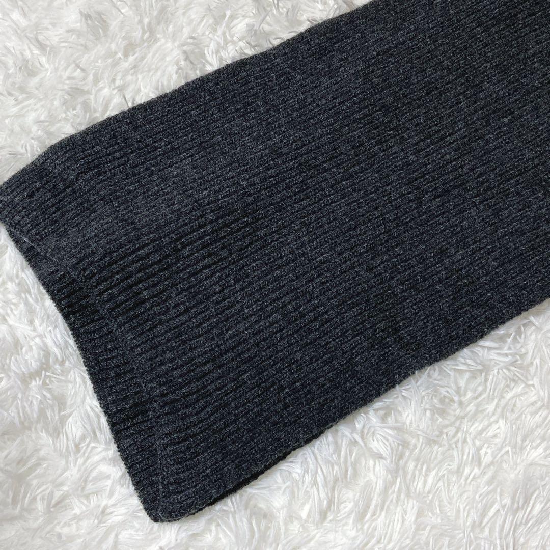 近年モデル⭐️ジョンストンズオブエルガン　リブ　マフラー　ウール　カシミヤ　美品