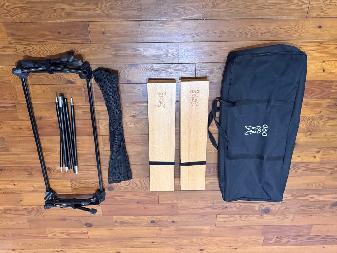 DOD キャナリーテーブル L 折りたたみテーブル アウトドア 高さ調整可能