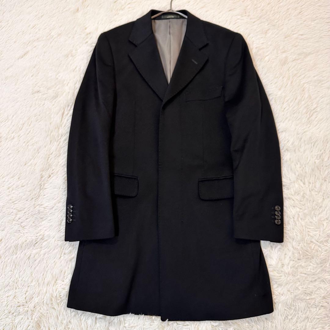 ロロピアーナ 高級イタリア生地 ウール カシミヤ混 チェスターコート