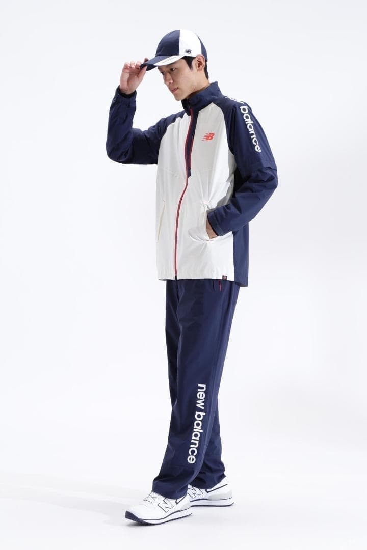C3新品 4 ニューバランス ゴルフ メンズレインウェア セットアップ 1 上下