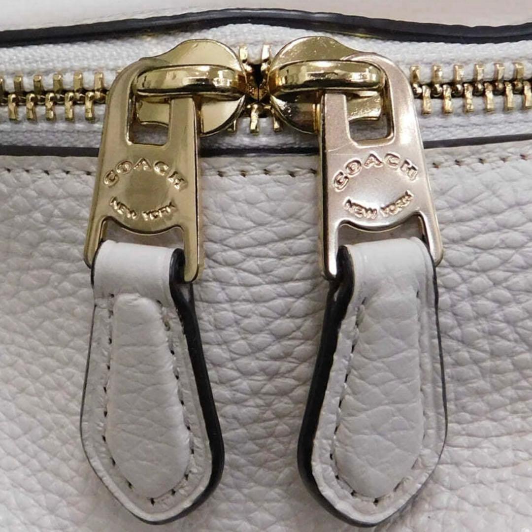 【美品】COACH コーチ リュック ホワイト レザー バックパック