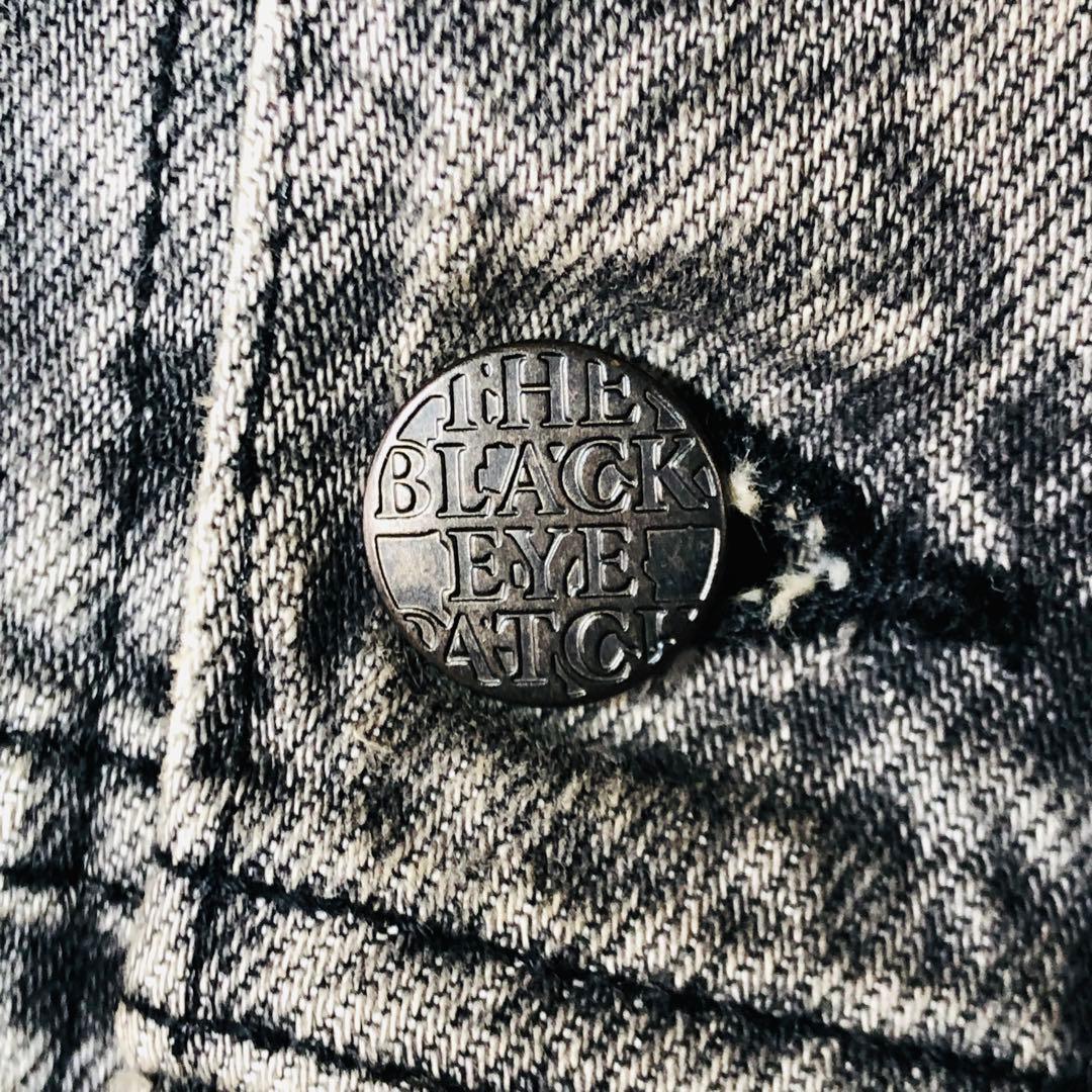 【激レア】ブラックアイパッチ デニムジャケット 総柄Gジャン グラフィック L