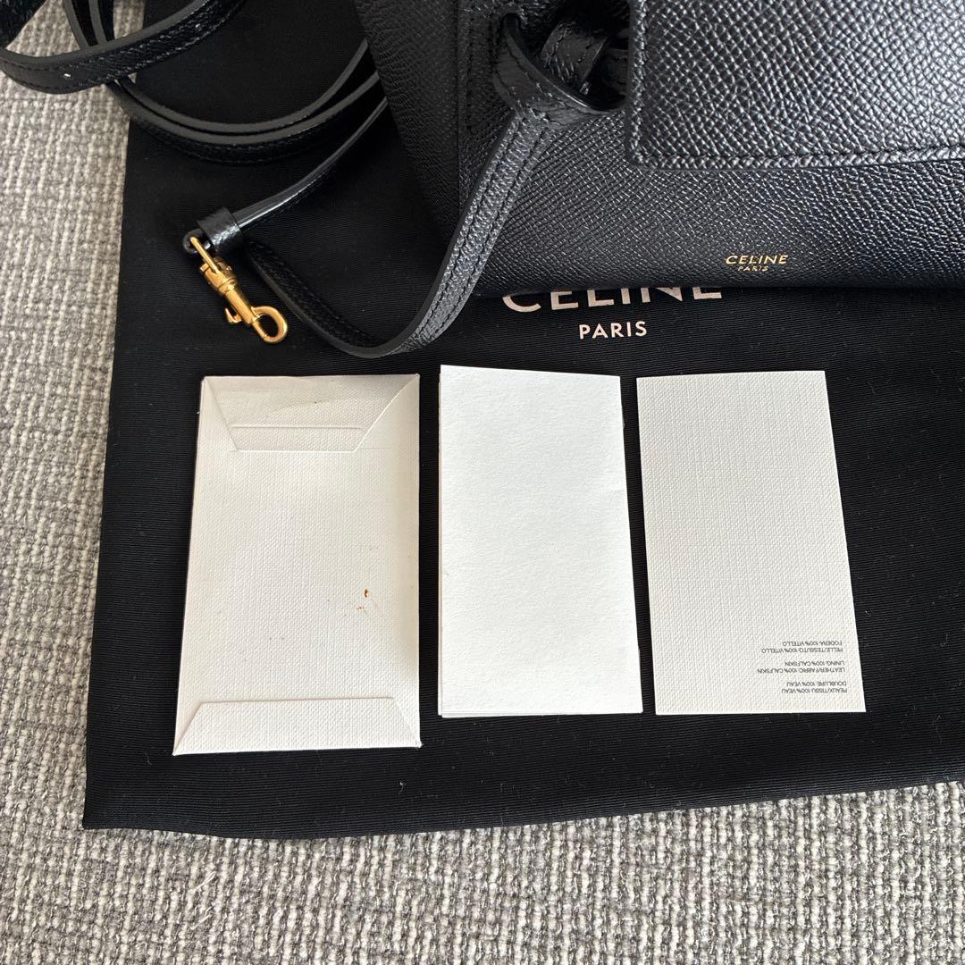【正規品】【美品】CELINE セリーヌ ベルトバッグ ピコ ブラック