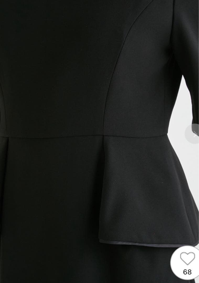 CELFORD フォーマル ペプラム ブラック ドレス 38 新品未使用 タグ付