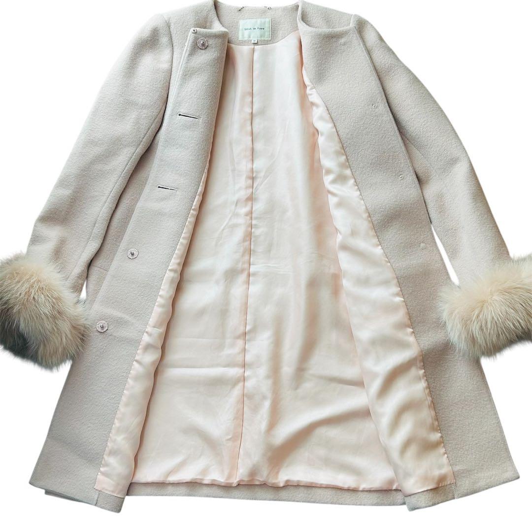 Debut de Fiore ノーカラーコート さえこさんピンク35