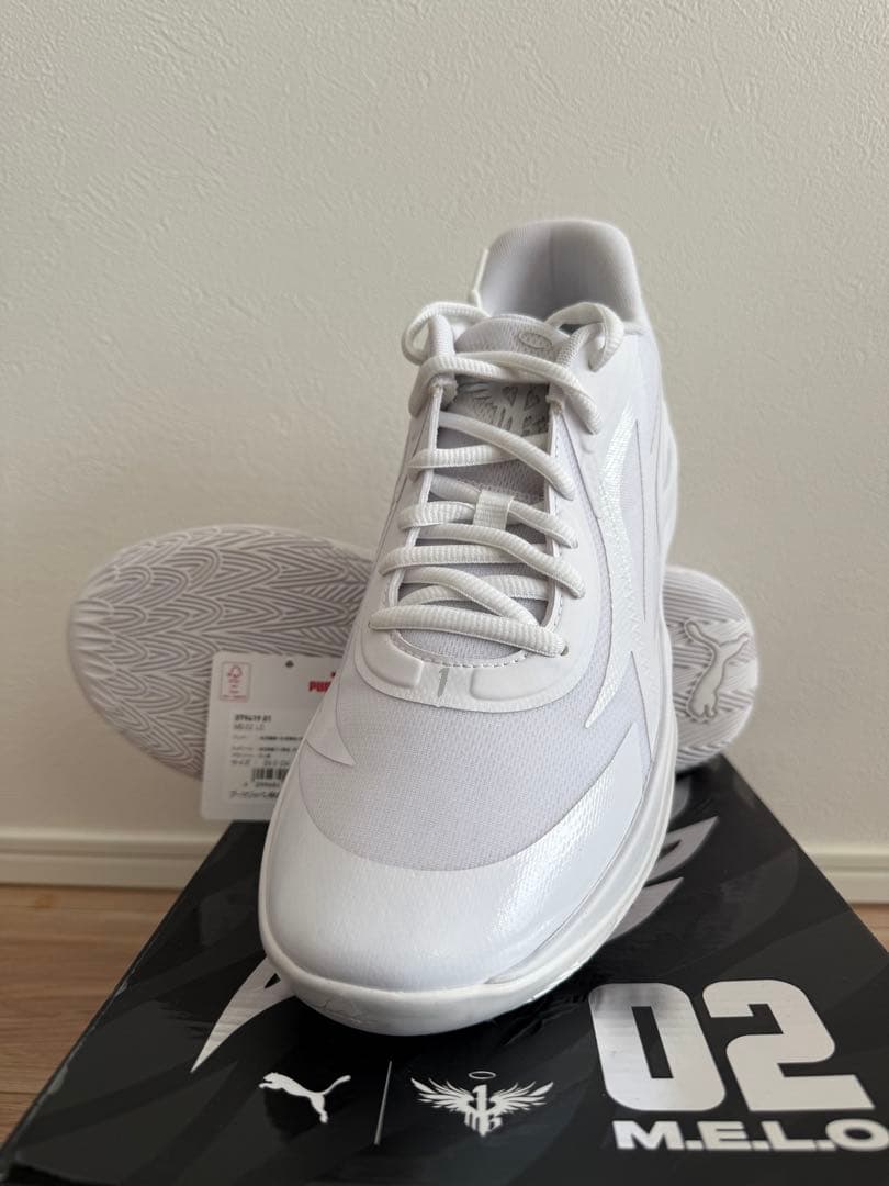 PUMA MB02 LOホワイト バスケットシューズ
