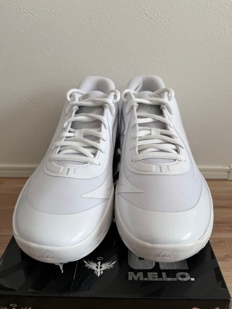 PUMA MB02 LOホワイト バスケットシューズ