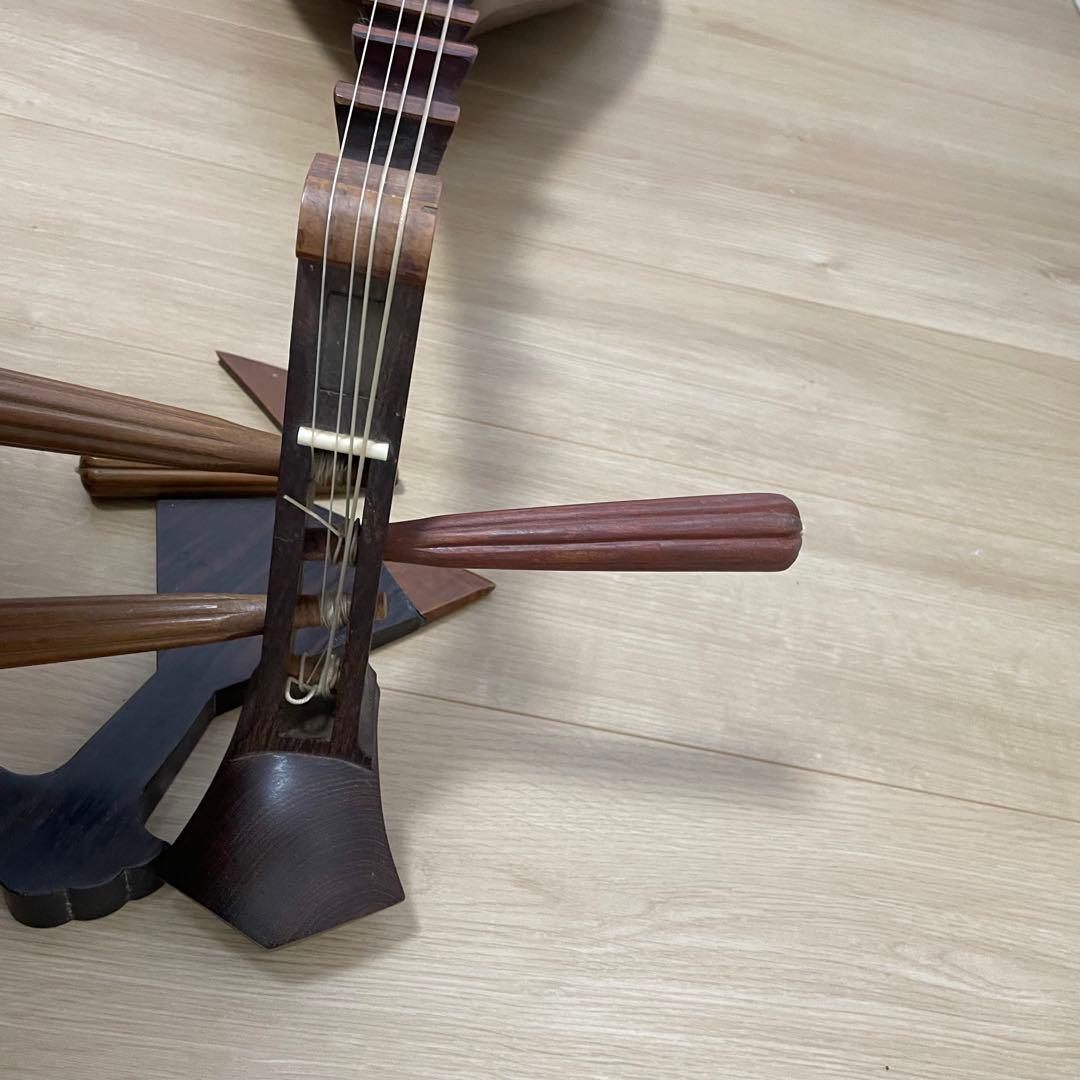 こ*こ様 筑前琵琶　4弦　バチ付き