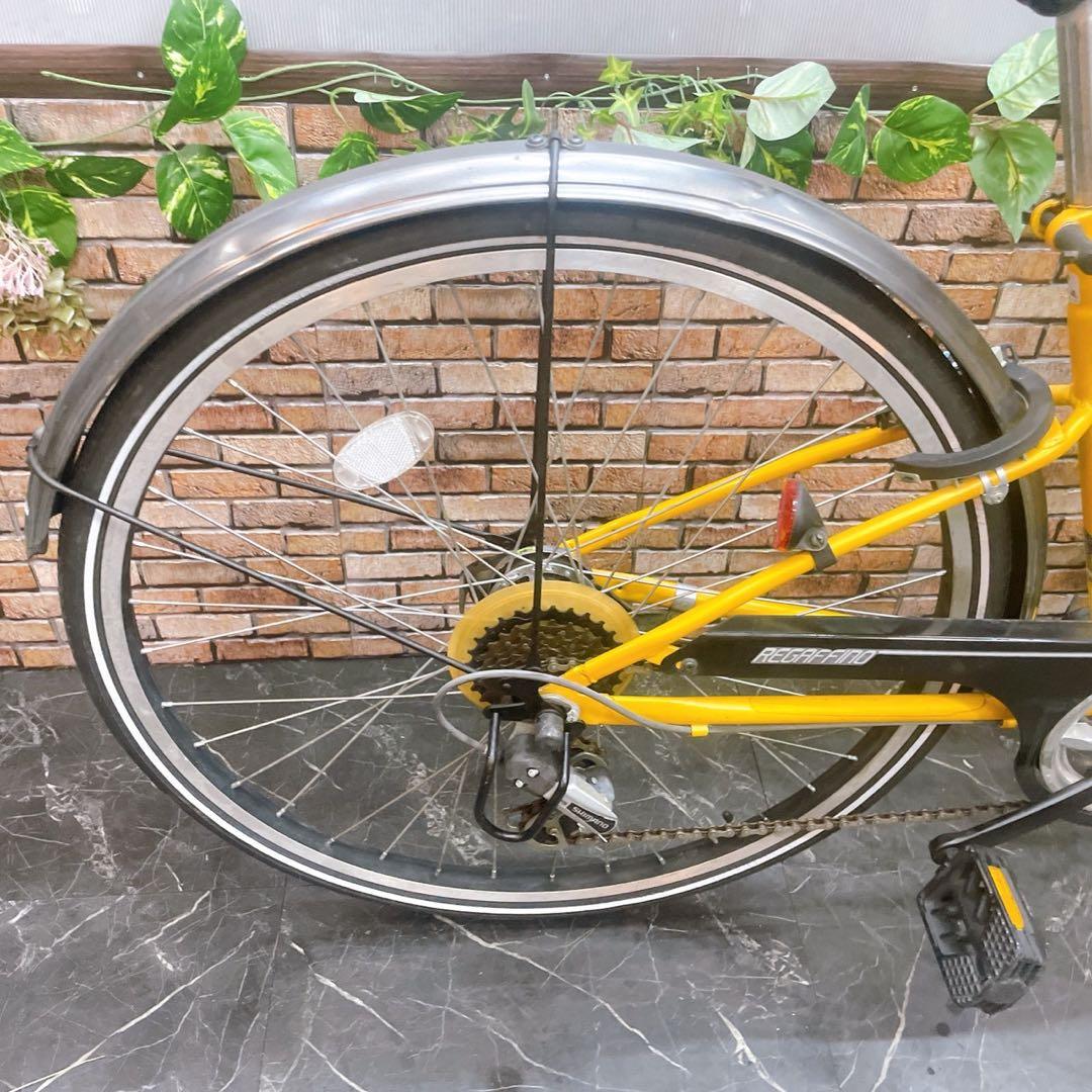 【52】一般車 シティー車 REGAFFINO イエロー 26インチ