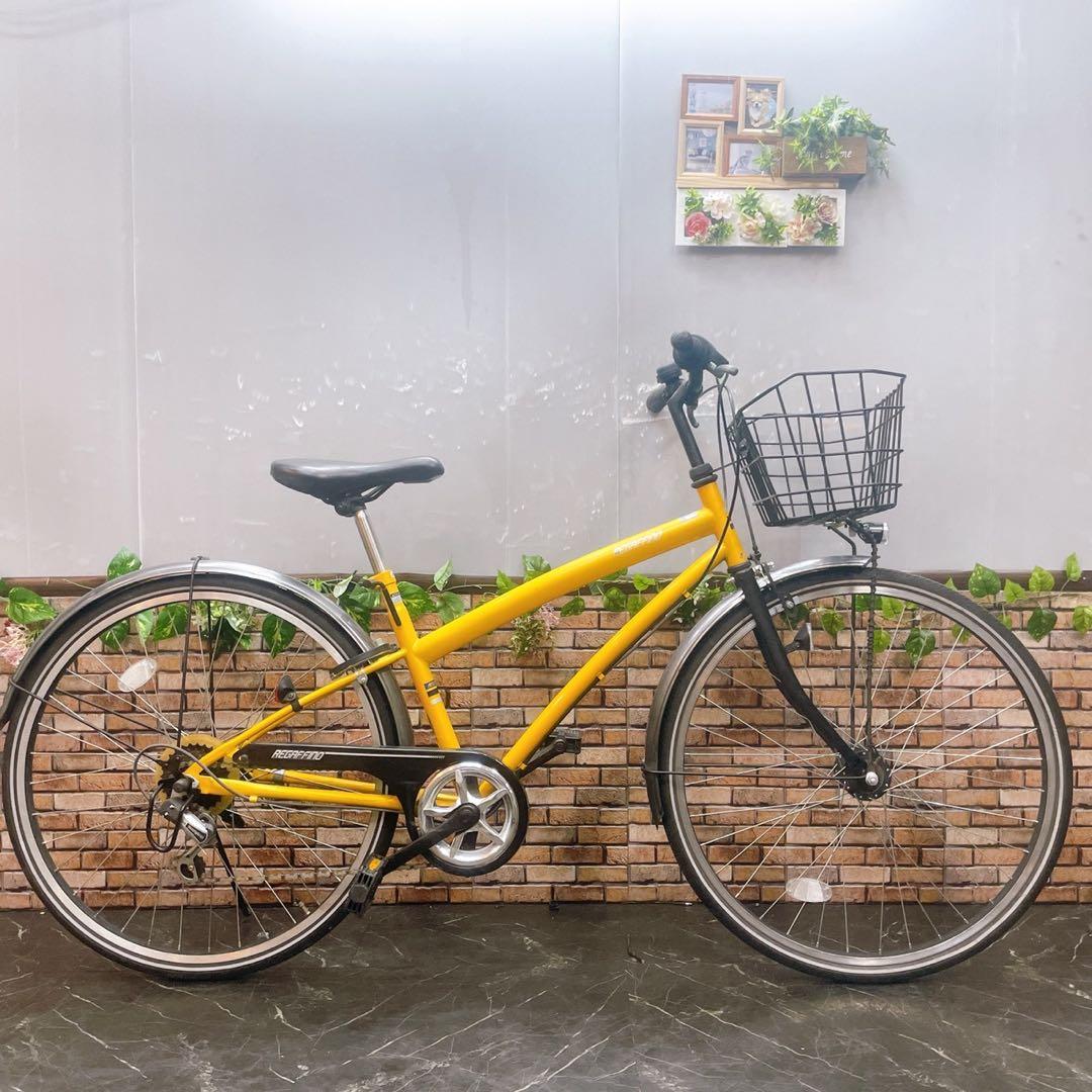 【52】一般車 シティー車 REGAFFINO イエロー 26インチ