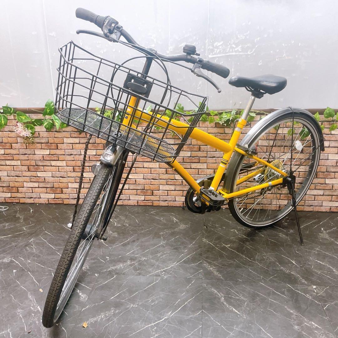 【52】一般車 シティー車 REGAFFINO イエロー 26インチ