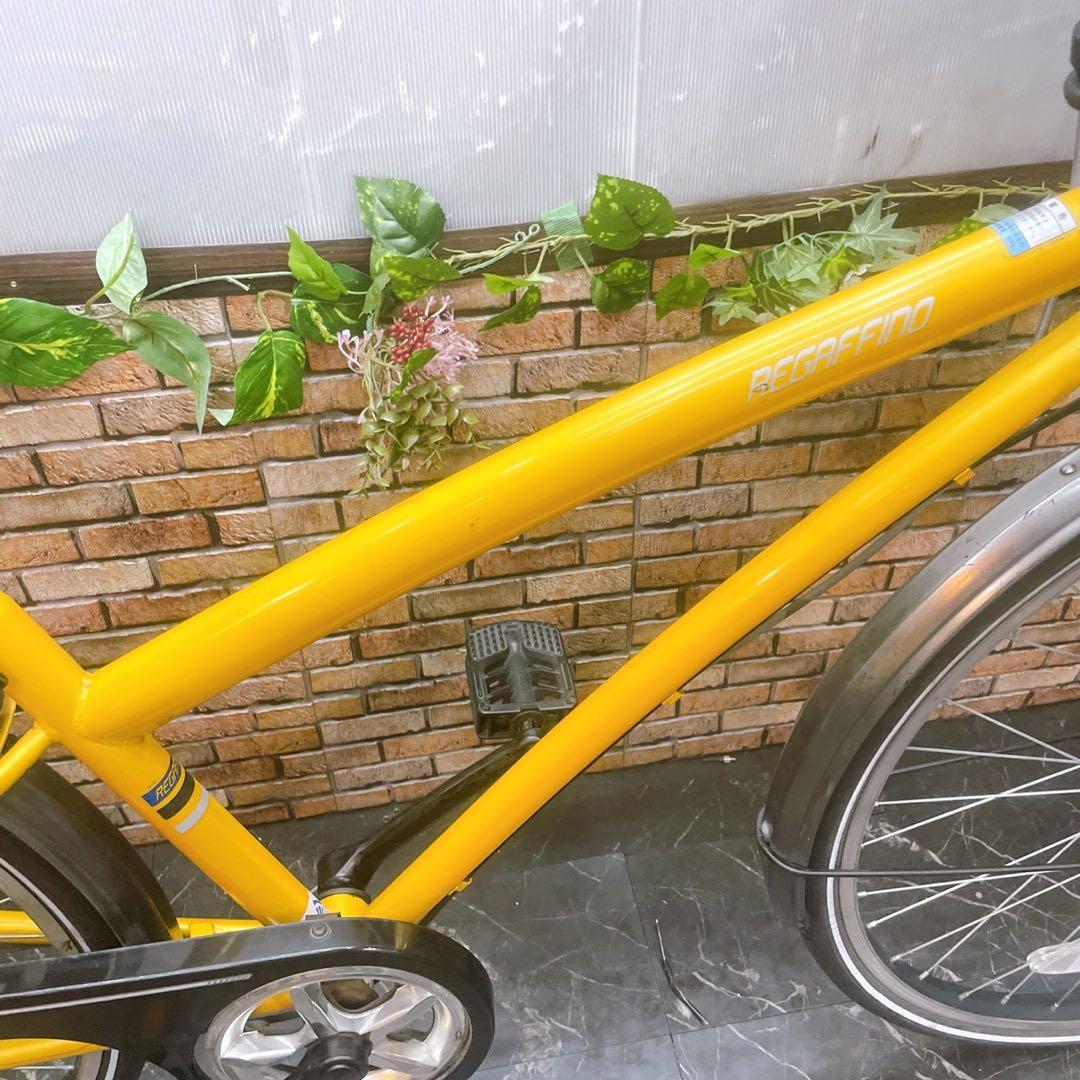 【52】一般車 シティー車 REGAFFINO イエロー 26インチ