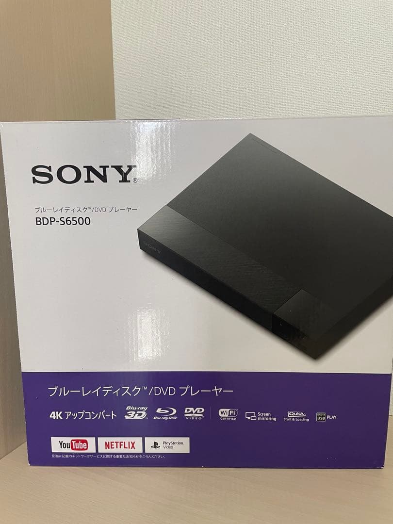【美品】SONY ブルーレイディスクDVDプレイヤー BDP-S6500
