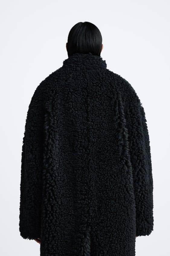 オンライン ショップ 安いファッション - ZARA フェイクボア ロング