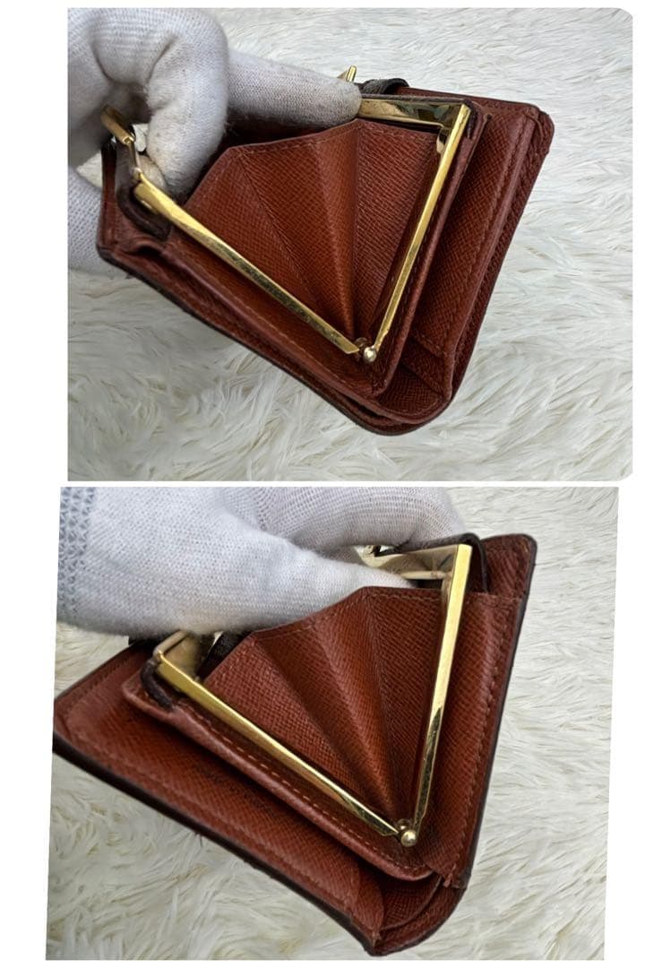 ルイヴィトン モノグラム がま口財布 折り財布 ポルトフォイユ ヴィエノワ