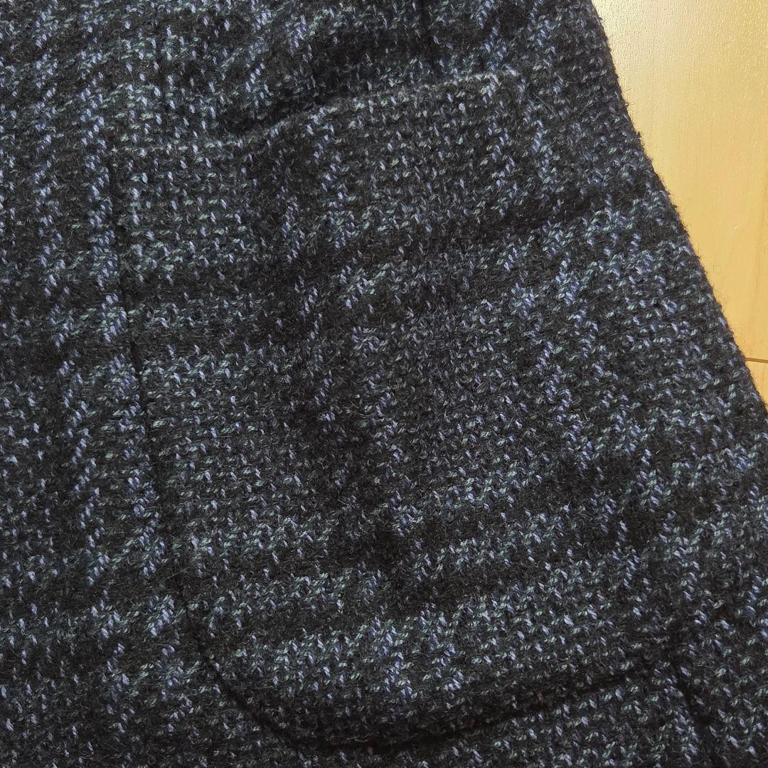 De Petrillo ネイビー系チェック チェスターコート - メルカリ