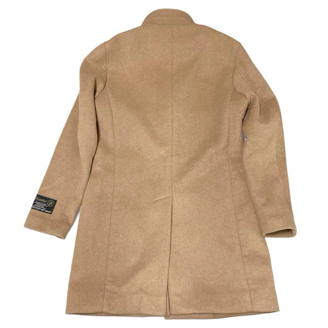 【美品】エディフィス417 カシミヤブレンドメルトンスタンドコート