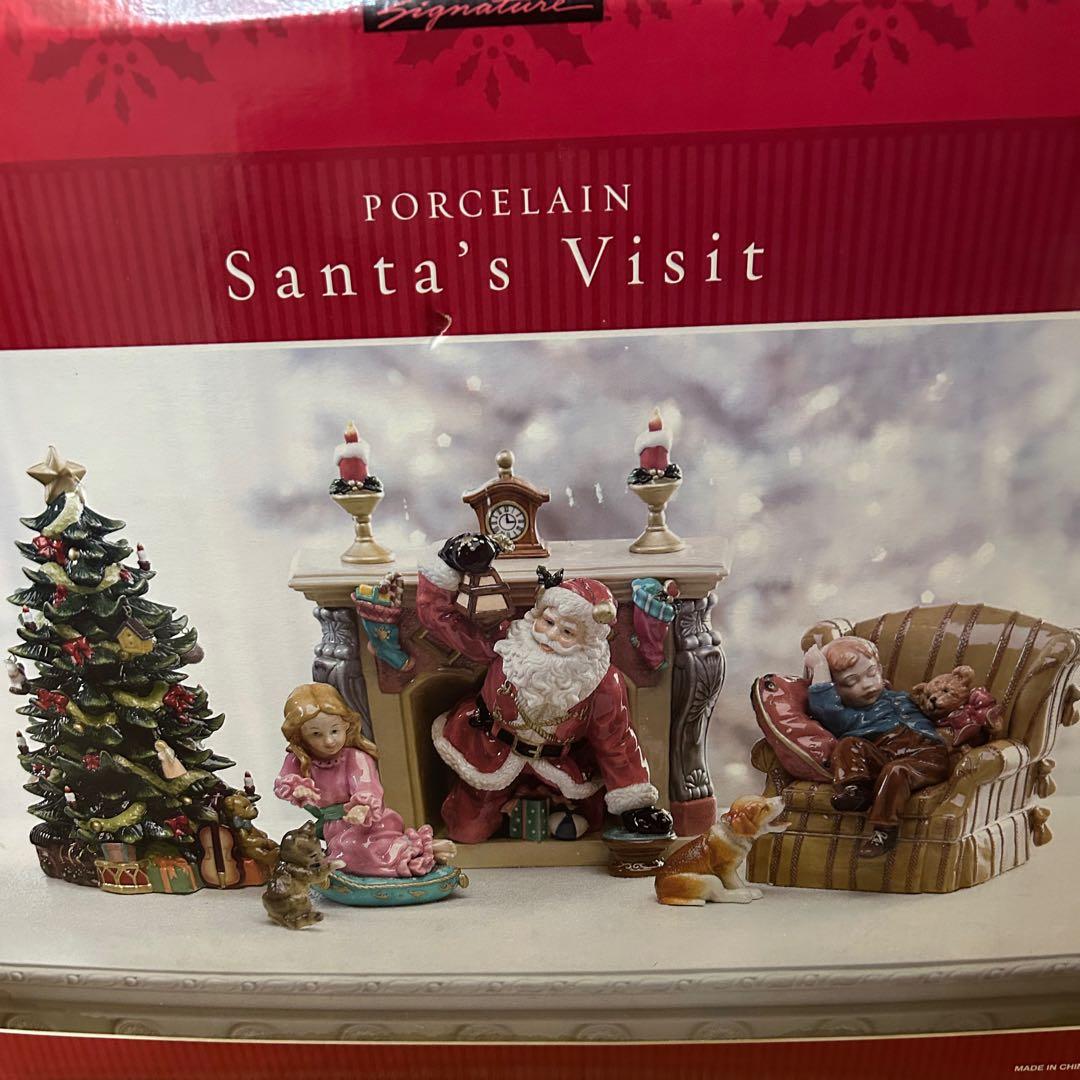 Kirkland Santa's Visit クリスマス磁器製装飾品 - メルカリ