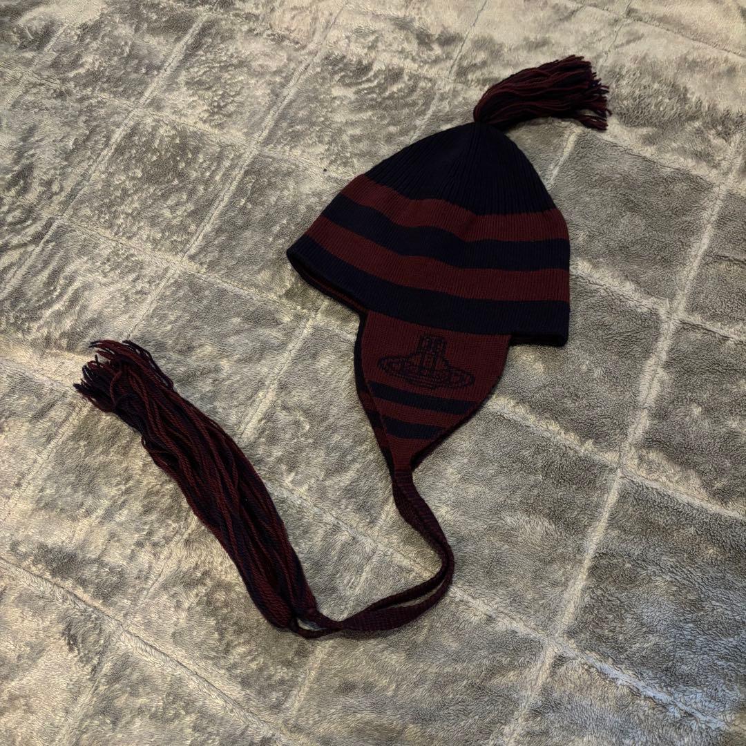 Vivienne Westwood ニット帽 耳あて付きニット帽