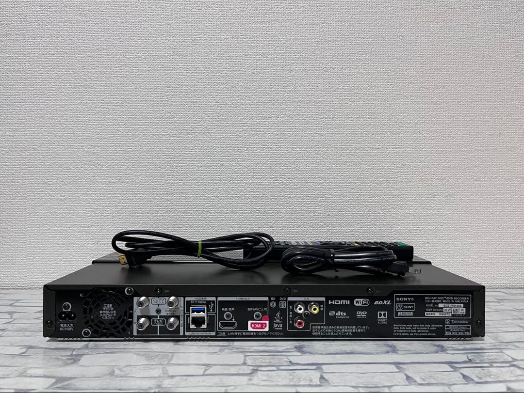 美品　ULTRA HD 1TB ソニー　BDレコーダー　BDZ-FW1000