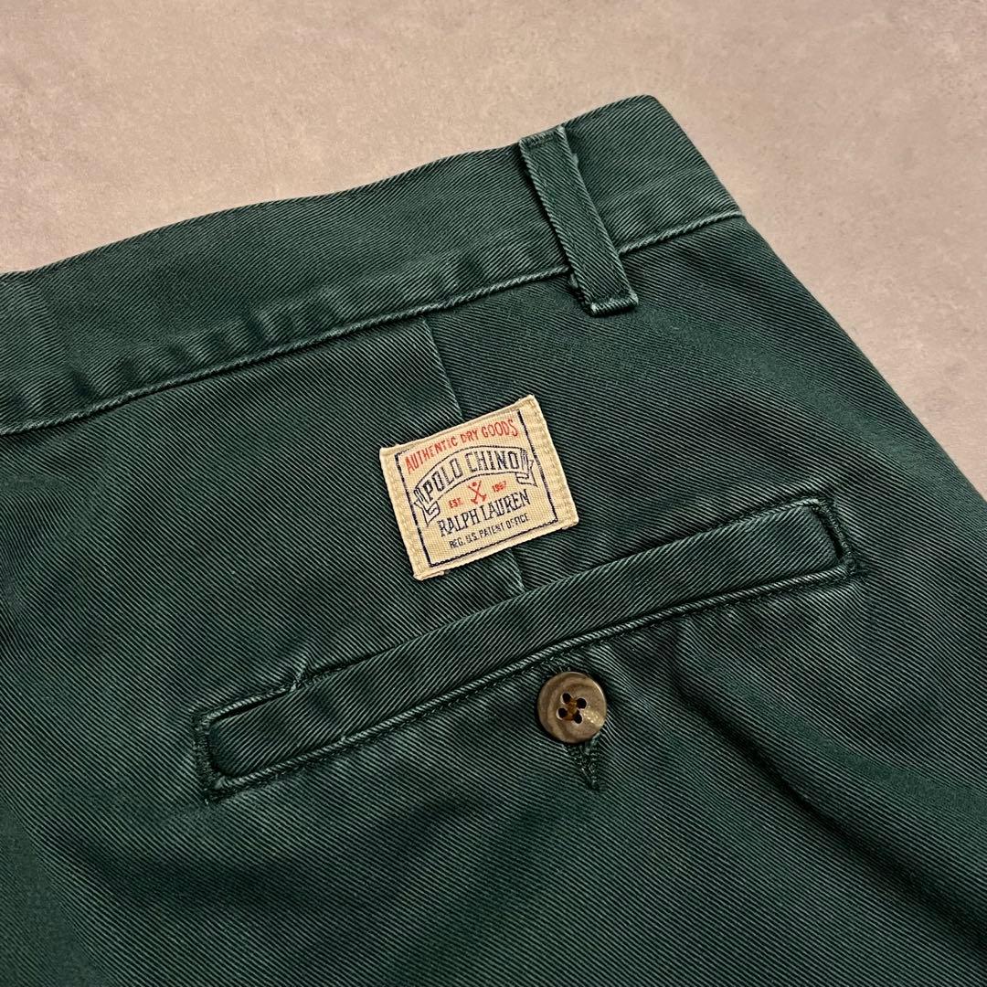 Ralph Lauren 80s USA製 ポロチノ グリーン W31 L32