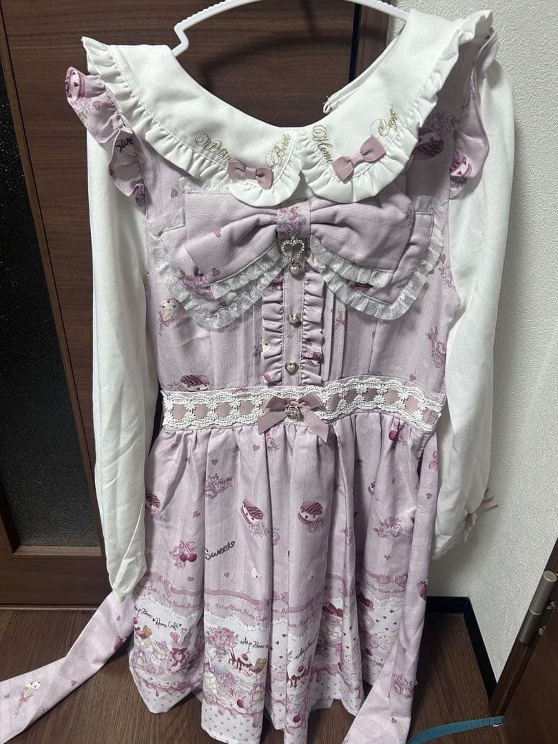 LIZLISA Whip Bear  Cafe柄ワンピース