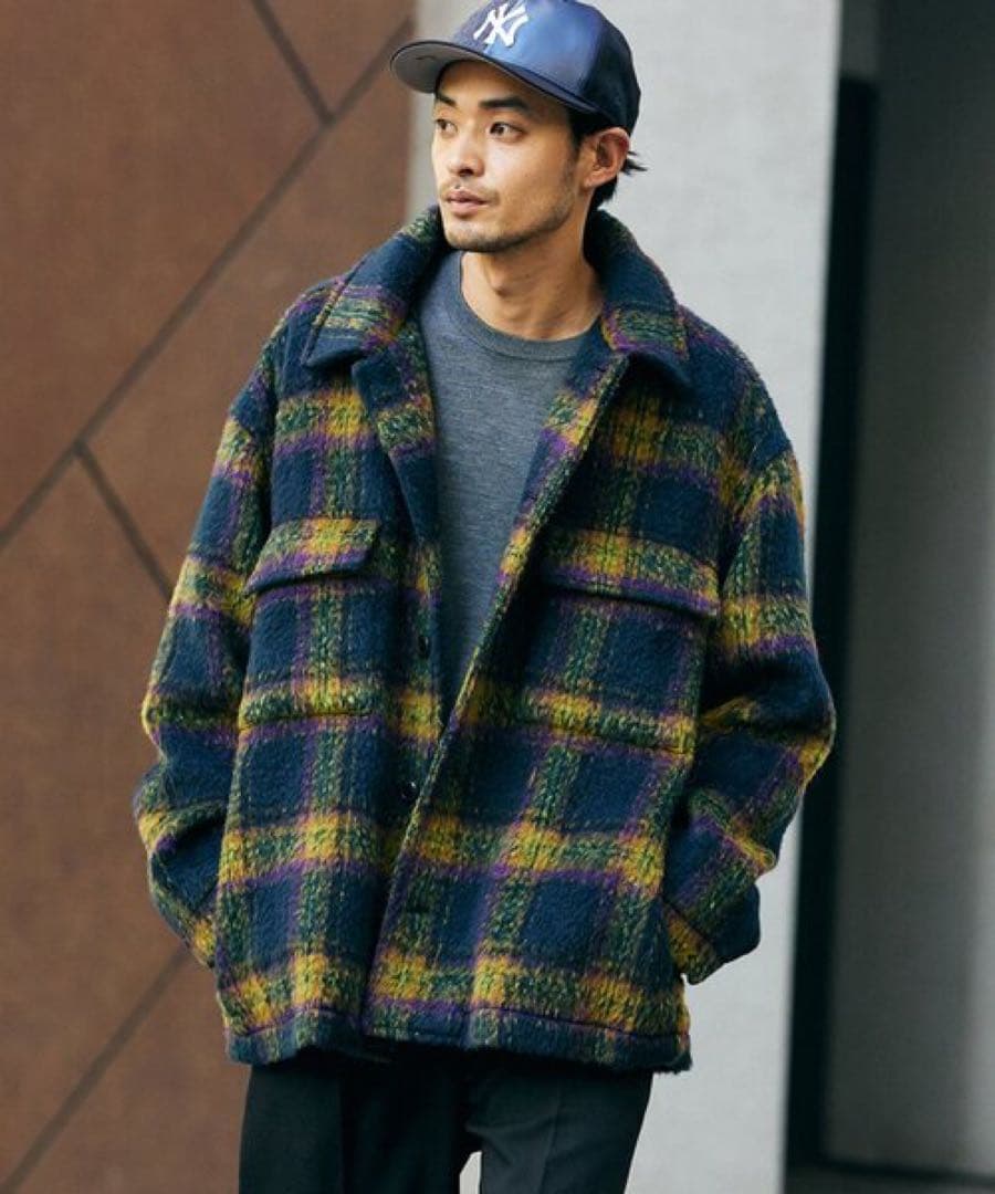 JOURNAL STANDARD シャギーチェックCPOジャケット LサイズXL