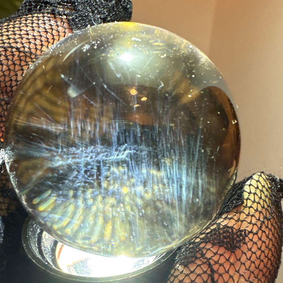 高品質 ブルーエンジェルラダー♡無垢スモーキーシトリンスフィアNo.2456